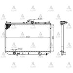 MITSUBISHI CARISMA SU RADYATÖRÜ 96-05 1.6  1.8 BENZİNLİ MANUEL (Brazing) MAHER-MHR-10496